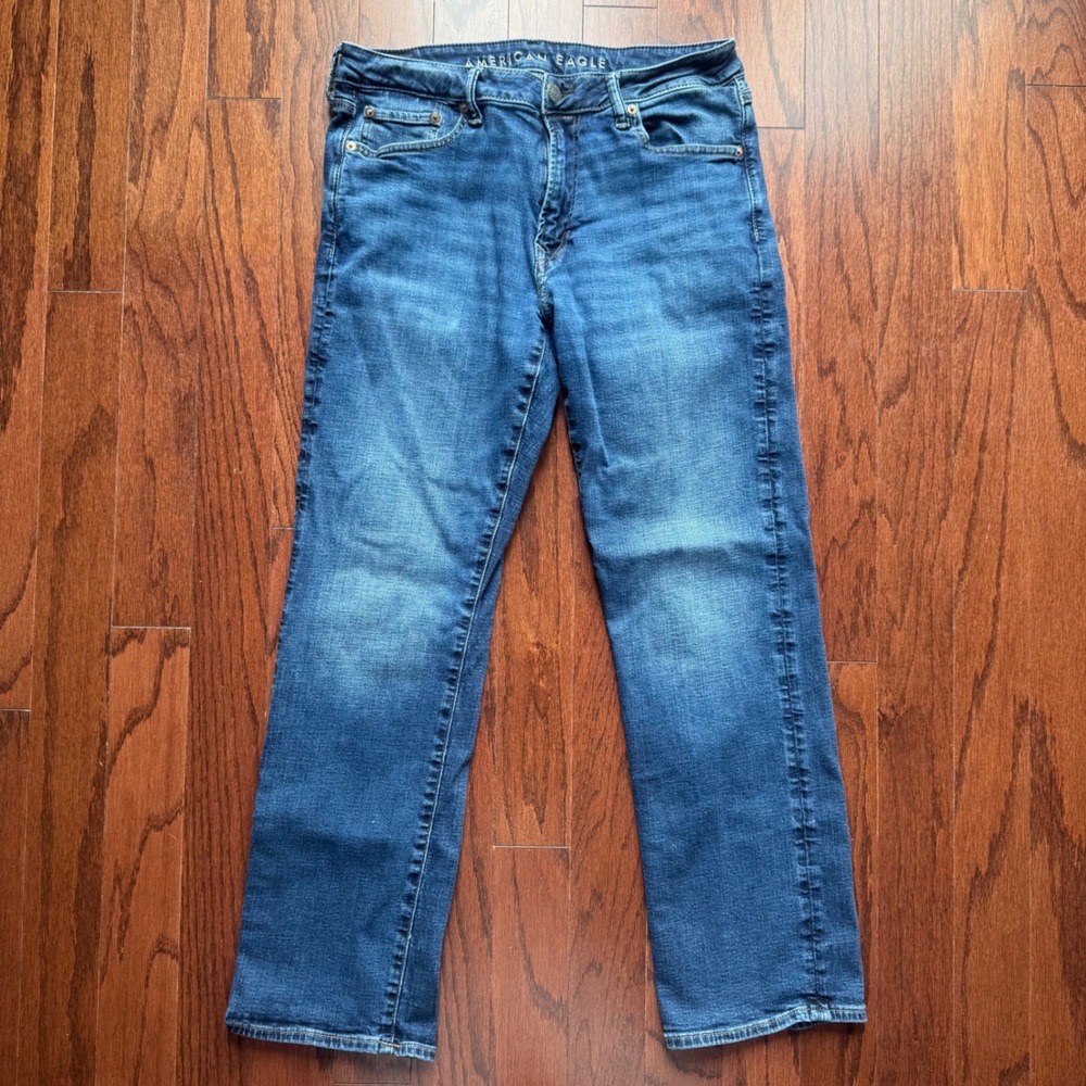 American Eagle Airflex+ Original Bootcut Jeans Mens 33x32 Medium Wash Stretch
